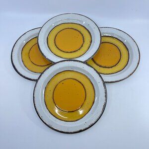 vintage stonehenge midwinter sun salad plates set of 4 1970's